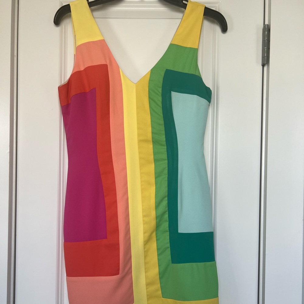 Rainbow Colored Mini Dress